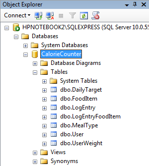 Table Names in SSMS